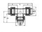 Preview: PP 25 x 32 x 25 T-Stück 90° mit vergrößertem Mittelabgang