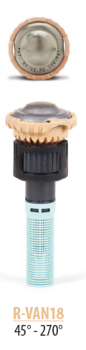 R-VAN 18, Rotationsdüse, einstellbar, Wurfweite 4,0 bis 5,5 m, Sektor 45° bis 270°