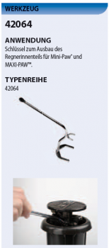 Schlüssel für MAXI-PAW™ Regner