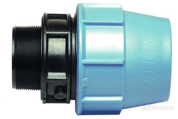 PP 16 x 3/8" Anschlussverschraubung mit Außengewinde
